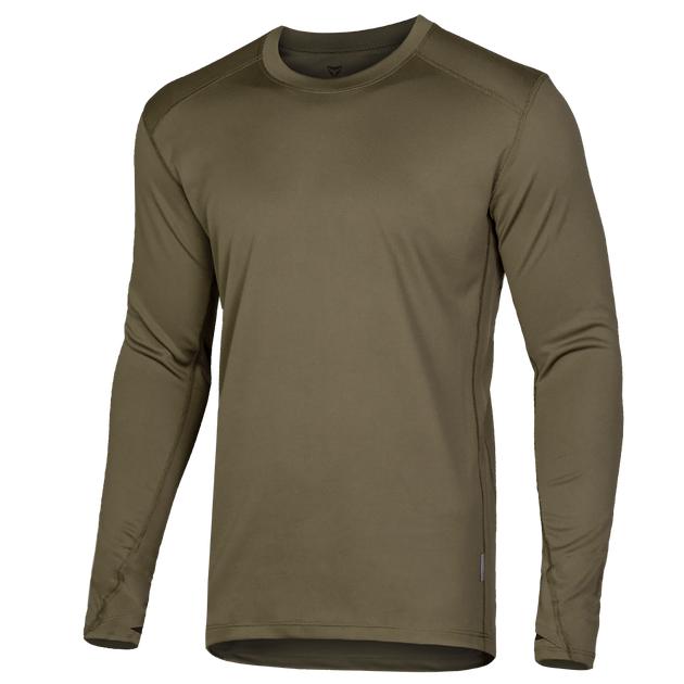 Лонгслив тактичечкий мужская футболка с длинным рукавом для силовых структур S Олива TR_7044S - изображение 1