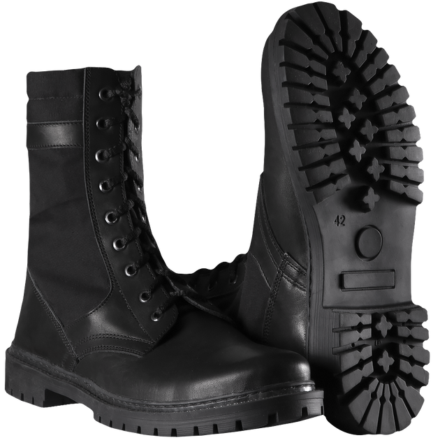 Берці тактичні польові полегшені черевики з вентиляцією для силових структур KOMBAT Чорний 36 TR_377(36) - зображення 1