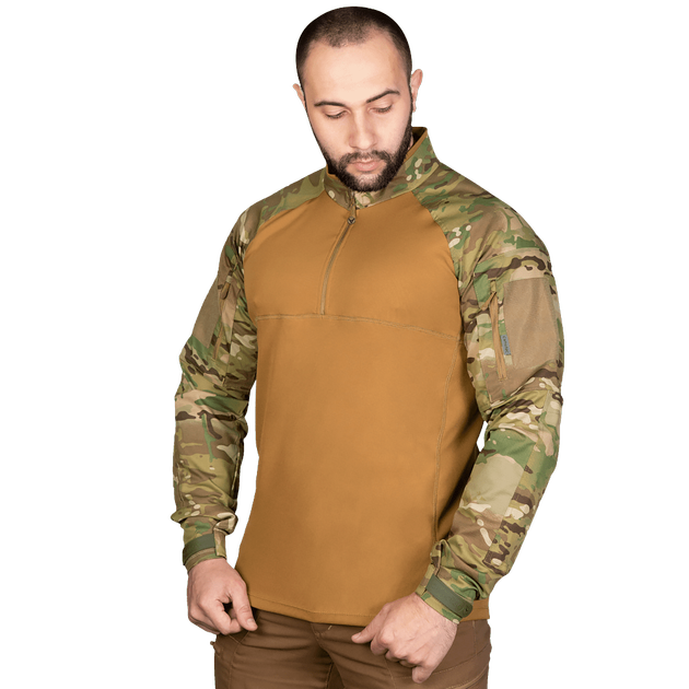 Рубашка боевая тактическая дышащая рубашка для специальных подразделений UBACS XL Multicam/Койот TR_7082 (XL) - изображение 2