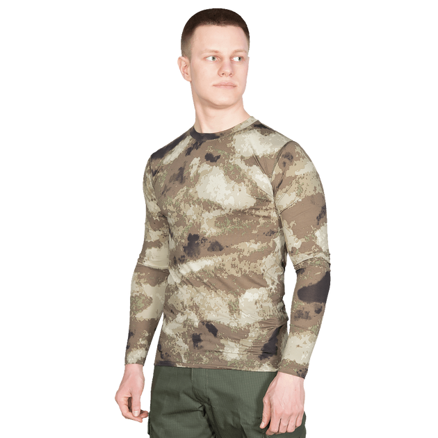 Лонгслив тактичечкий мужская футболка с длинным рукавом для силовых структур XXL A-Tacs Au TR_2206XXL - изображение 2