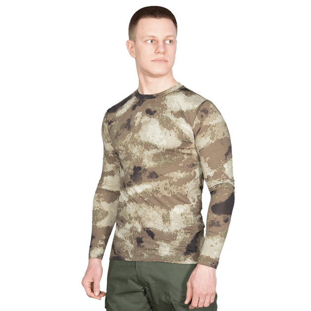 Лонгслив тактичечкий мужская футболка с длинным рукавом для силовых структур L A-Tacs Au TR_2206L - изображение 2