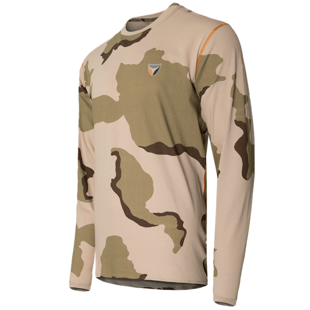 Лонгслив тактичечкий мужская футболка с длинным рукавом для силовых структур XL Desert 3 Color TR_2228XL - изображение 1