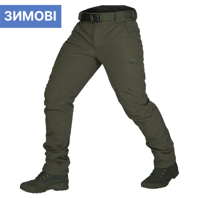 Штаны тактические мужские износостойкие походные штаны для силовых структур KOMBAT L Олива TR_6614L - изображение 1