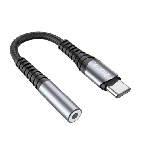 Перехідник HOCO Type-C Digital 3.5 LS33 12 см DAC 5г grey - зображення 2