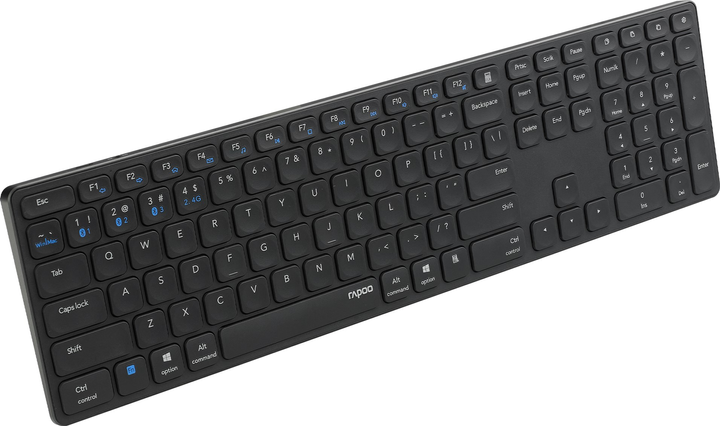 Клавіатура бездротова RAPOO E9800M Blade Multi-mode Wireless Grey (217369) - зображення 2