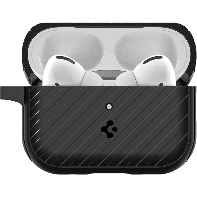 Чохол для навушників Spigen AirPods Pro 2 Mag Armor with MagSafe, Black (ACS05484) - Фото 4 Чохол для навушників Spigen AirPods Pro 2 Mag Armor with MagSafe, Black (ACS05484) - зображення 4