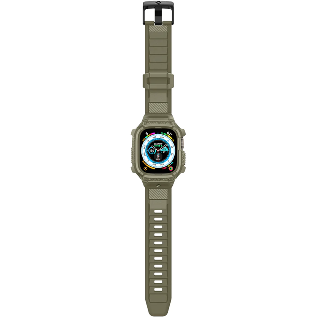 Чехол + ремешок для Apple Watch Spigen Rugged Case + Band for Watch 49 Ultra, Vintage Khaki (ACS05915) - Фото 10 Чехол + ремешок для Apple Watch Spigen Rugged Case + Band for Watch 49 Ultra, Vintage Khaki (ACS05915) - изображение 10