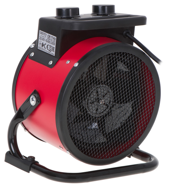 Nagrzewnica elektryczna Camry CR 7743 ceramiczna Czarny/Czerwony (5903887806473) - obraz 5