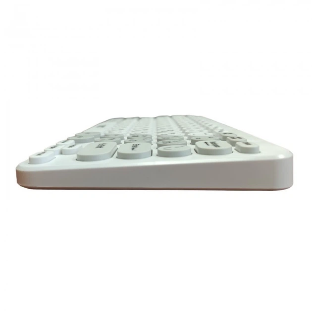 Беспроводная клавиатура mini и мышь keyboard 5263 + приёмник Белая - изображение 3