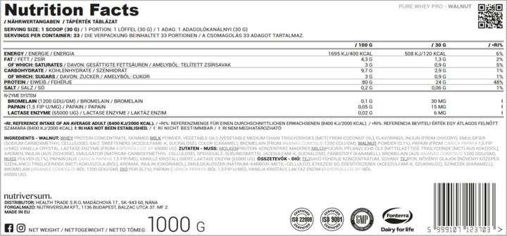Whey Pro - 1000g Walnut - изображение 2