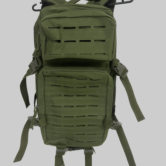 Штурмовий тактичний рюкзак Mil-Tec ASSAULT Laser Cut L Olive 20 літрів - зображення 1