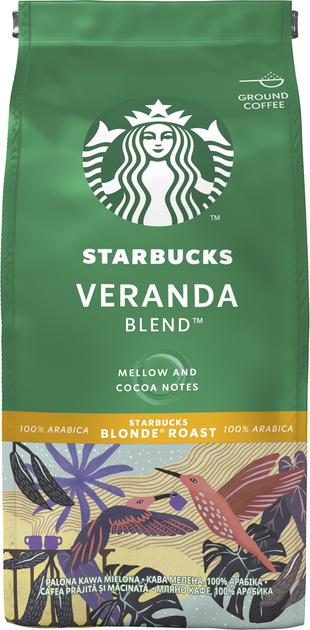 Акция на Кава Starbucks Veranda Blend натуральна смажена мелена 200 г от Rozetka