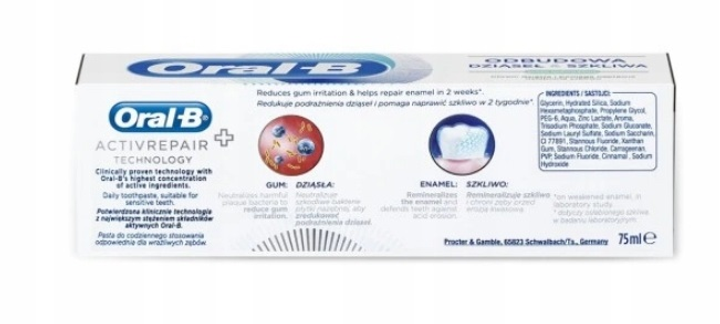 Pasta do zębów Oral-B Professional Gum & Enamel Pro-Repair Extra Fresh 75 ml (8001090786494) - obraz 3