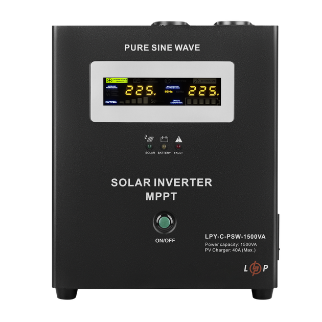 Солнечный инвертор (ИБП) LogicPower LPY-С-PSW-1500VA (1050Вт) MPPT 24V - Фото 1 Солнечный инвертор (ИБП) LogicPower LPY-С-PSW-1500VA (1050Вт) MPPT 24V - изображение 1