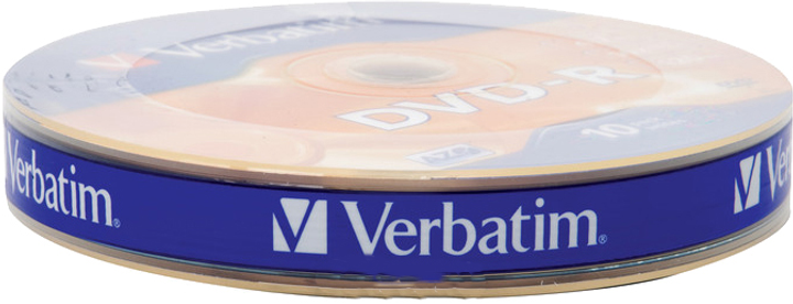 Verbatim DVD-R 4,7 GB 16x Matt Silver Wrap 10 szt. (23942437291) - obraz 1