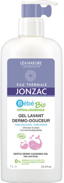 Дитячий гель для душу Eau Thermale Jonzac Bébé Bio Gentle Dermo-Cleansing Gel 1 л (3517360012422) - зображення 1