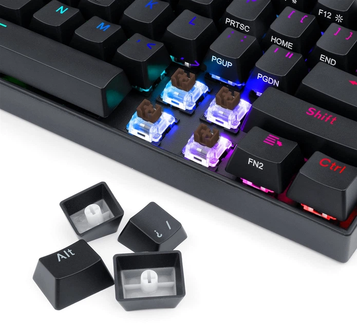 Клавіатура бездротова Redragon Draconic K530 TKL RGB Bluetooth/USB Black (RED-K530RGB) - зображення 6