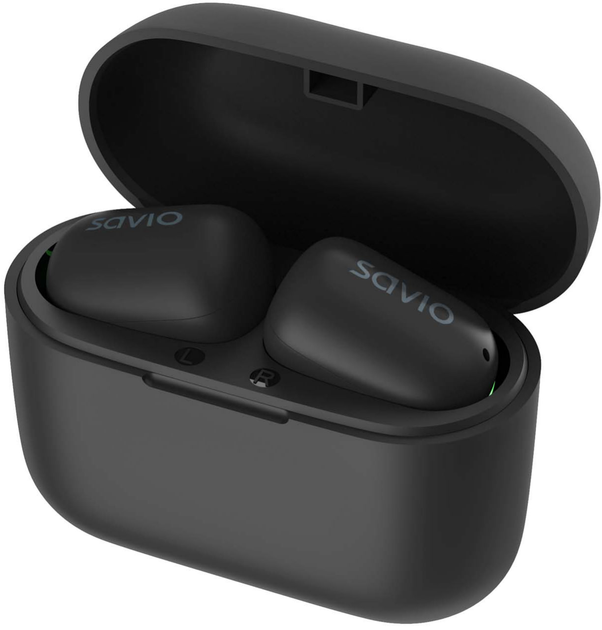Бездротові навушники Savio TWS-09 Black (SAVSLTWS-09) - зображення 6