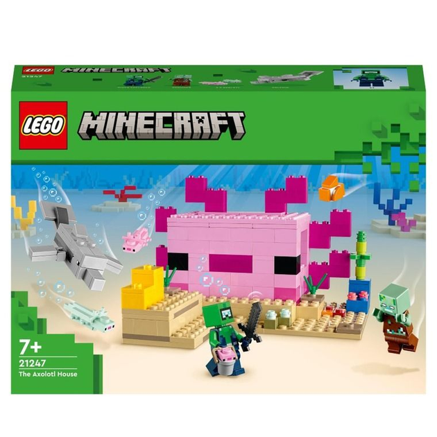 LEGO Minecraft, Дом Аксолотля (21247) – Фото, Отзывы.