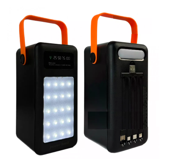 Портативний акумулятор павербанк Power Bank Viva 100000 mAh LED lamp Black - Фото 2 Портативний акумулятор павербанк Power Bank Viva 100000 mAh LED lamp Black - зображення 2