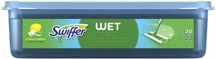 Mokre Chusteczki Swiffer Wet Wkłady Do Mopa 20 Szt (8006540308288) - obraz 2