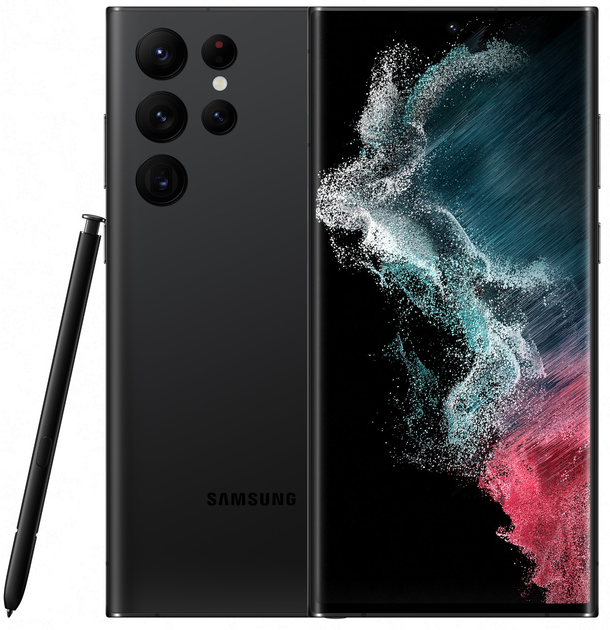 Мобільний телефон Samsung Galaxy S22 Ultra 8/128GB Enterprise Edition Phantom Black (SM-S908BZKDEEE) - зображення 1