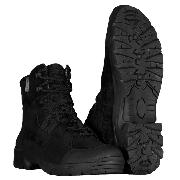 Ботинки тактические мужские износостойкие полевые берцы для силовых структур 45 Черный (OPT-43441) - изображение 1