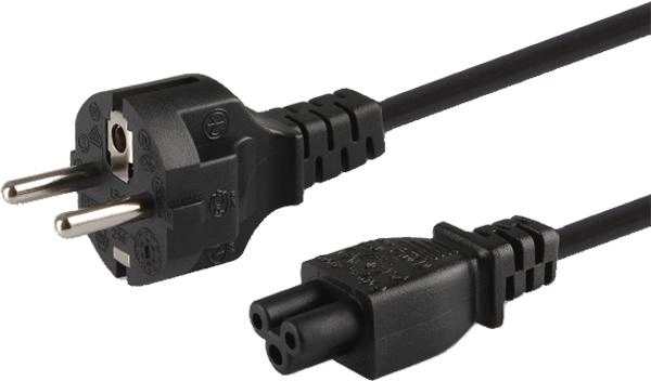 Kabel zasilający SAVIO CL-81 IEC-C5 - CEE7/7 1.8 m (5901986041382) - obraz 1