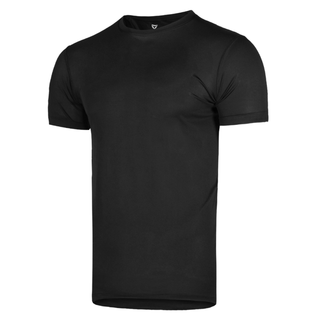 Футболка чоловіча тактична польова повсякденна футболка для спецсужб XL Чорний (OPT-5151) - зображення 1