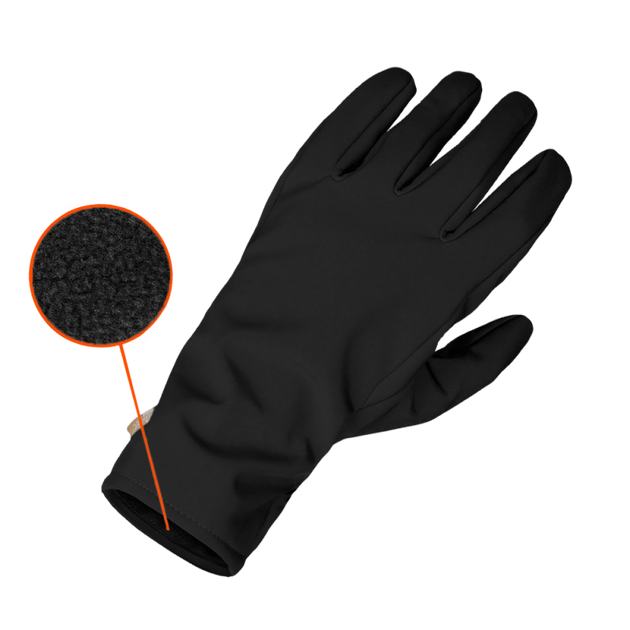 Рукавички тактичні польові універсальні рукавиці для мисливців та силових структур L Чорний (OPT-8141) - зображення 2