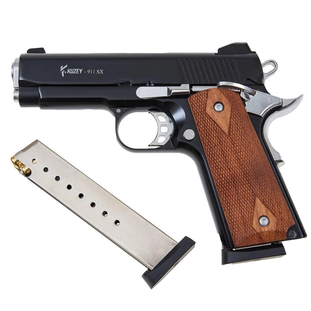 Стартовый пистолет Kuzey 911 SX#2 Black/Brown Wooden Grips - изображение 1