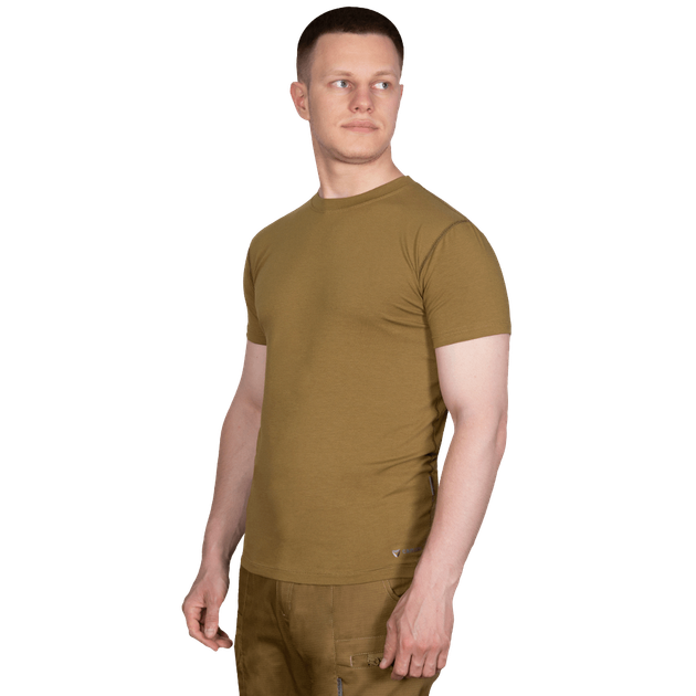 Футболка мужская тактическая полевая повседневная футболка для спецсужб L Койот (OPT-7181) - изображение 2