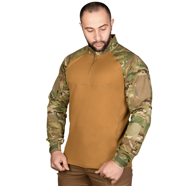 Рубашка боевая тактическая дышащая рубашка для специальных подразделений UBACS XXL Multicam/Койот (OPT-27601) - изображение 2