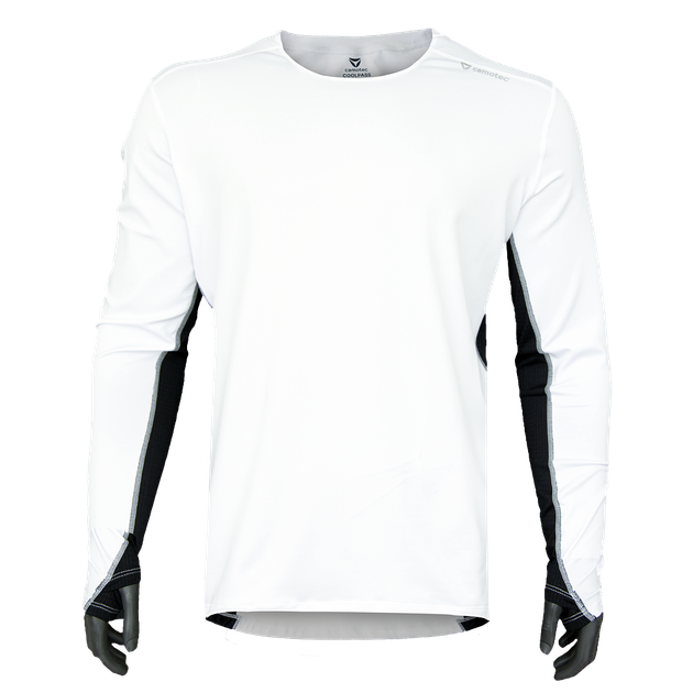 Лонгслів тактичний універсальний повсякденна футболка для занять спортом Білий XXL (OPT-8491) - зображення 1