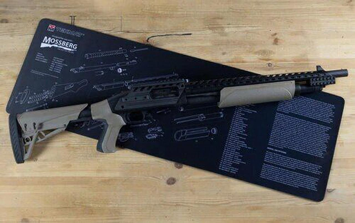 Килимок TekMat 30 см x 91 см з кресленням Mossberg для чищення зброї - изображение 2