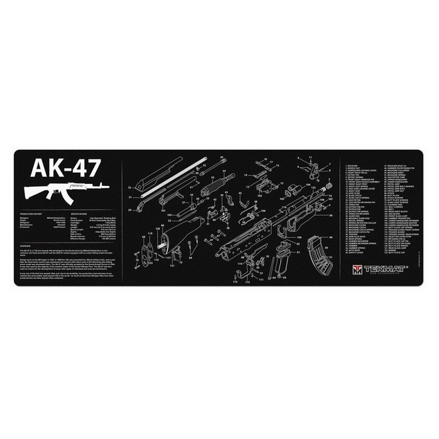 Килимок TekMat 30 см x 91 см з кресленням AK-47 для чищення зброї - изображение 1