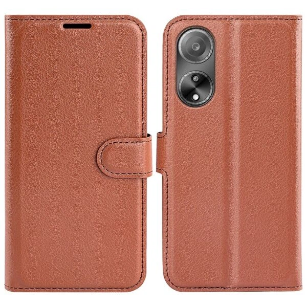 Классический чехол-книжка Deexe Book Type для OPPO A98 - Brown - Фото 1 Классический чехол-книжка Deexe Book Type для OPPO A98 - Brown - изображение 1