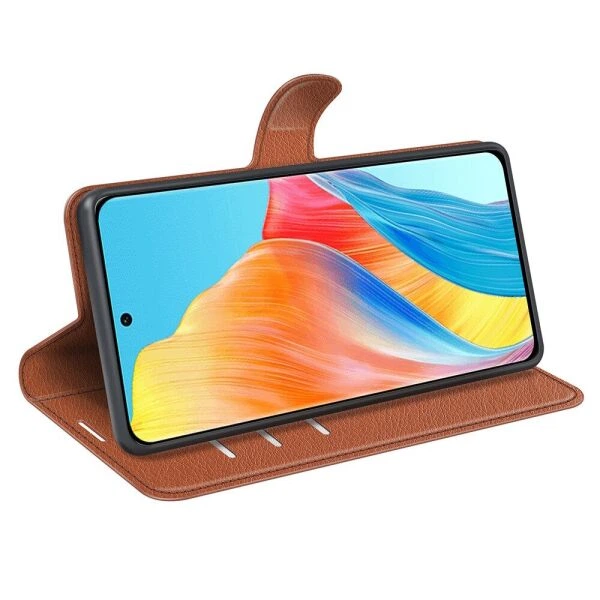 Классический чехол-книжка Deexe Book Type для OPPO A98 - Brown - Фото 3 Классический чехол-книжка Deexe Book Type для OPPO A98 - Brown - изображение 3