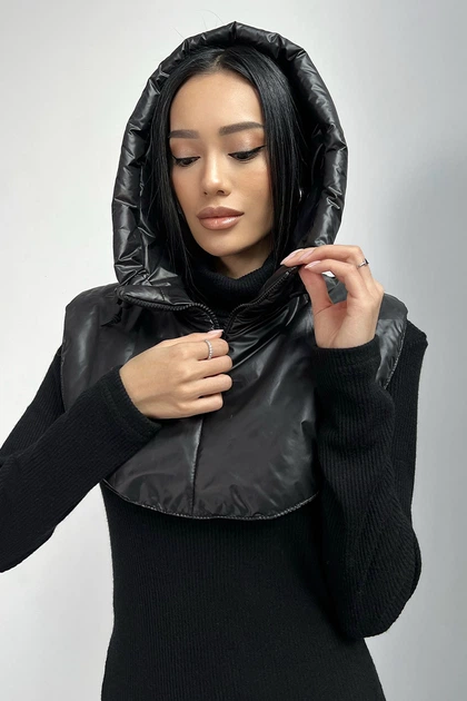 Зимний капор Jadone Fashion Лье черный - Фото 5 Зимний капор Jadone Fashion Лье черный - изображение 5