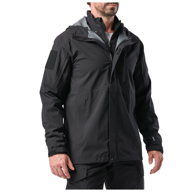 Куртка штормова 5.11 Tactical Force Rain Shell Jacket Black 2XL (48362-019) - изображение 2