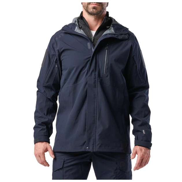 Куртка штормова 5.11 Tactical Force Rain Shell Jacket Dark Navy L (48362-724) - изображение 1