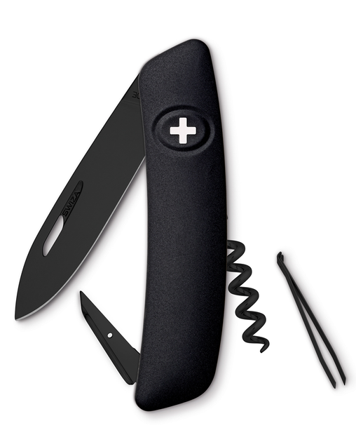 Нож Swiza D01 all black Swiza Multi 17x23 cm (KNI.0013.1010) - изображение 1