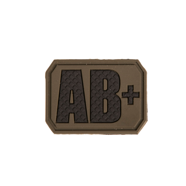 Нашивка на липучці Sturm Mil-Tec Blood Type Patch AB Positive PVC 3D Olive (16831501) - зображення 1