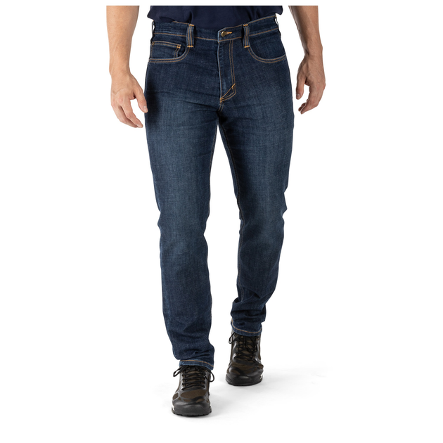 Штани тактичні джинсові 5.11 Tactical Defender-Flex Slim Jeans Stone Wash Indigo W33/L36 (74465-648) - зображення 1