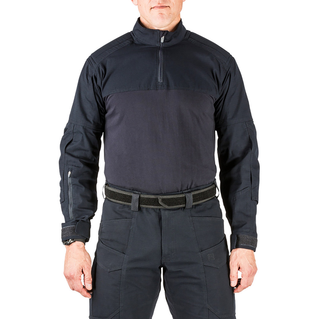 Рубашка тактическая под бронежилет 5.11 Tactical XPRT Rapid Shirt Dark Navy 3XL (72090-724) - изображение 1