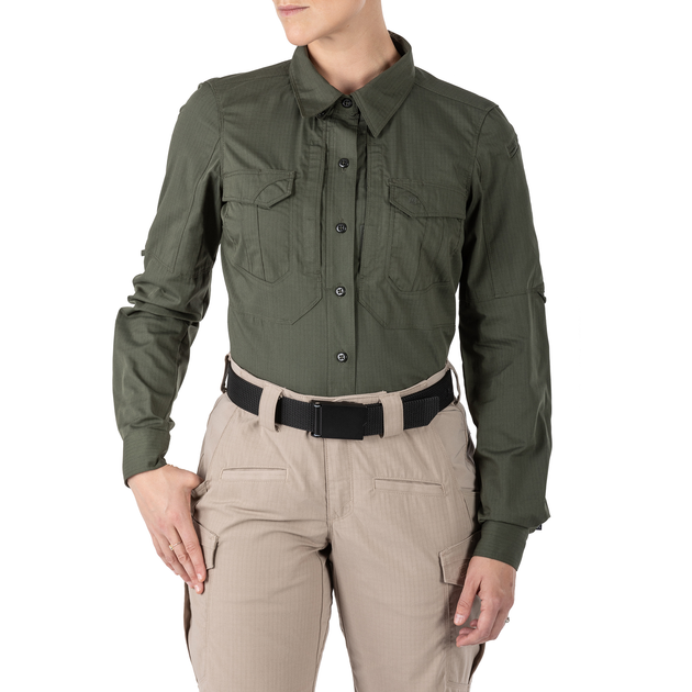 Сорочка тактична 5.11 Tactical Women's Stryke Long Sleeve Shirt TDU Green XS (62404-190) - зображення 1