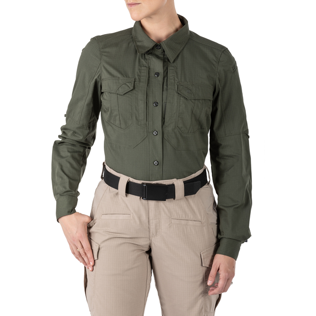 Сорочка тактична 5.11 Tactical Women's Stryke Long Sleeve Shirt TDU Green XS (62404-190) - изображение 1