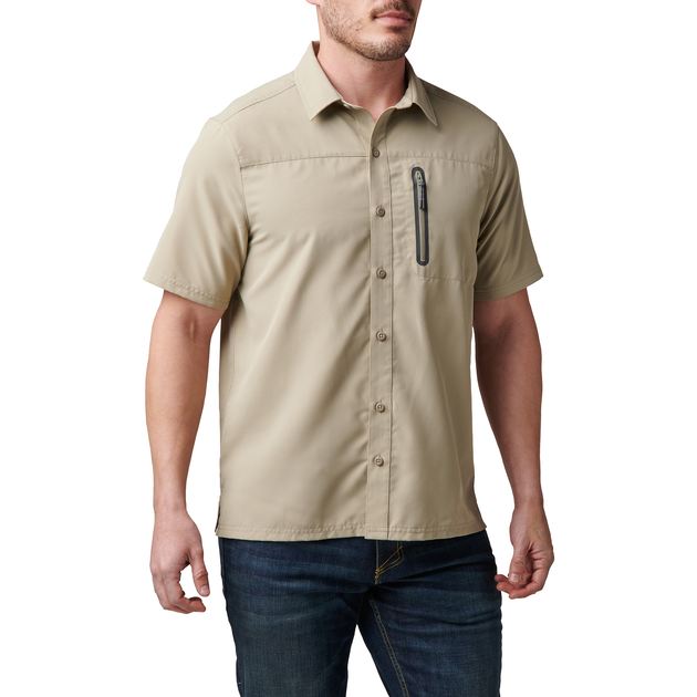 Сорочка тактична 5.11 Tactical Marksman Utility Short Sleeve Shirt Khaki S (71215-055) - зображення 1