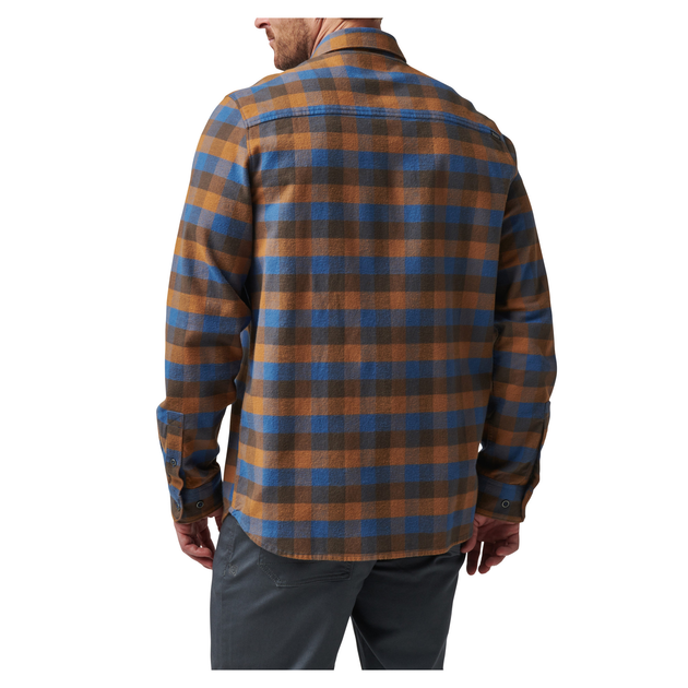 Рубашка тактическая 5.11 Tactical Lester Long Sleeve Shirt Cobalt Blue Plaid XL (72532-044) - изображение 2