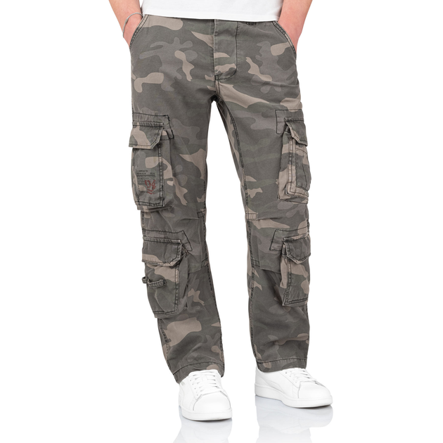 Брюки Surplus Raw Vintage SURPLUS AIRBORNE TROUSERS SLIMMY Black camo XL (05-3603-42) - зображення 1